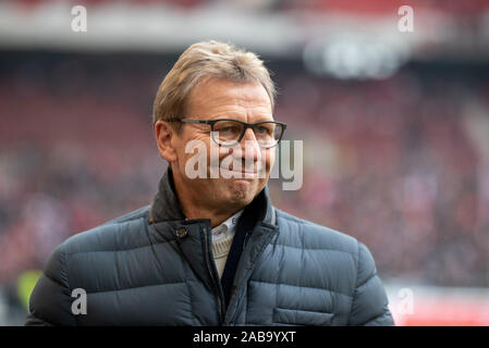 Stuttgart, Germany. 24th Nov 2019.STUTTGART, GERMANY - NOVEMBER 24: Guido ''žDiego' Ulrich Buchwald (former German football player and coach, VfB-Legend) at the Football, 2. Bundesliga 2019/2020 - VfB Stuttgart v Karlsruher SC at the Mercedes-Benz Arena on November 24, 2019 in Stuttgart, GERMANY. Credit: Cal Sport Media/Alamy Live News Stock Photo