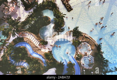 Subtropical swimming paradise. Sherwood Forest. Center Parcs. Nottingham. England,  UK Stock Photo