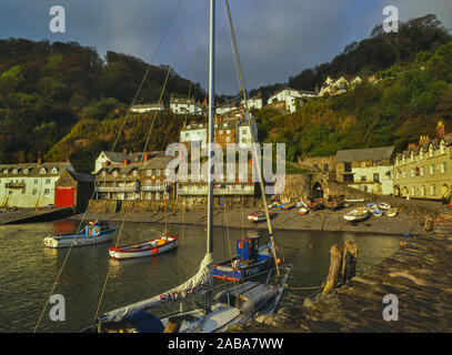 Clovelly village and harbour, Devon, South West, England, United Kingdom, Europe Stock Photo