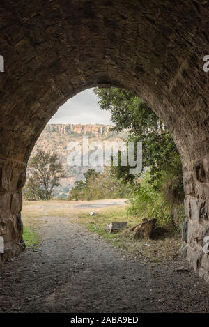 The eastern exit of the historic railroad tunnel at Waterval Boven in Mpumalanga Stock Photo