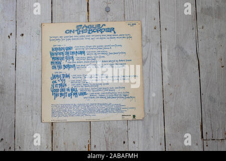 best of the eagles vinyl LP record cover Stock Photo - Alamy