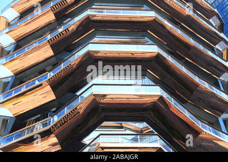 The Vessel, Staircase, Hudson Yards, Manhattan, New York City, United States of America, Designed by Architect Thomas Heatherwick Stock Photo