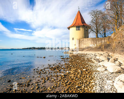 Ein Blick auf den Pulverturm in Lindau, Deutschland Stock Photo