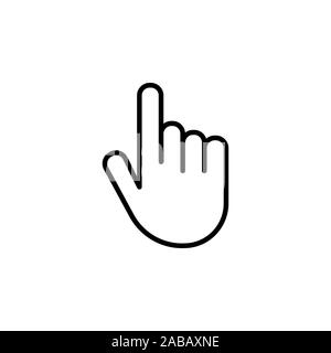 Hand vector icon Stock Vector