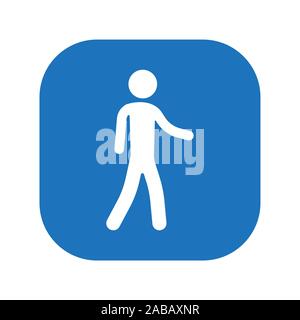 man goes icon Stock Vector