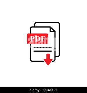 pdf vector icon Stock Vector