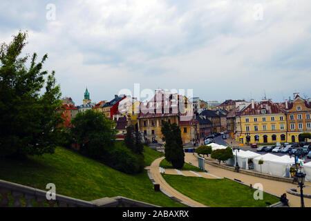 Lublin, Poland, May 10, 2019: The streets of the old city of Lublin Stock Photo