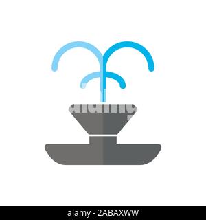 fountain icon vector color Stock Vector