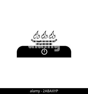 Tabletop Gas Stove Vector Stock Vector
