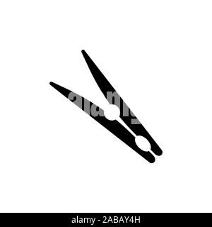 clothespin, pin vector icon Stock Vector