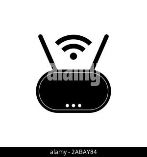 Wi-Fi router icon Stock Vector