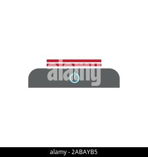 Desktop (Tabletop) electric stove icon Stock Vector