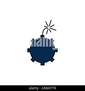 bomb vector color icon Stock Vector