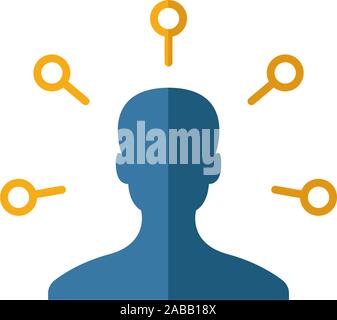 Business Intelligence icon. Colored simple elements from industry 4.0 collection Stock Vector