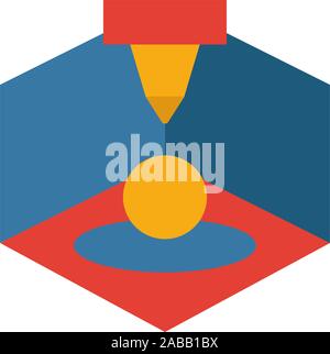 Additive Manufacturing icon. Colored simple elements from industry 4.0 collection Stock Vector