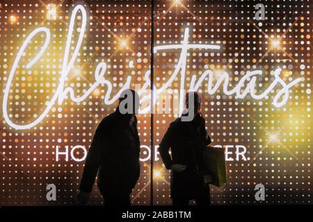 London, UK. 26th Nov, 2019. Although it is still November, nearly all shopping streets and London landmarks have now got their Christmas decorations and illuminations iup. Credit: Imageplotter/Alamy Live News Stock Photo