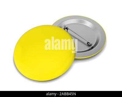 Blank badge. 3d illustration isolated on white background Stock Photo