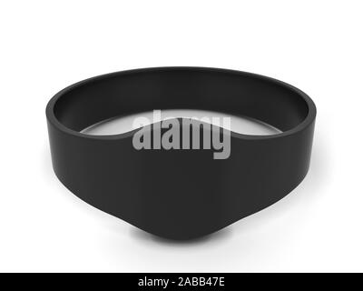 Rfid bracelet. 3d illustration isolated on white background Stock Photo