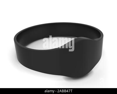 Rfid bracelet. 3d illustration isolated on white background Stock Photo