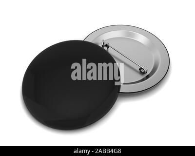 Blank badge. 3d illustration isolated on white background Stock Photo