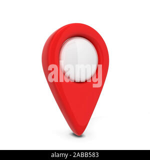 Map pointer. 3d illustration isolated on white background Stock Photo ...