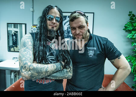 Copenhagen, Denmark. 17th, February 2019. Shagrath (L) and