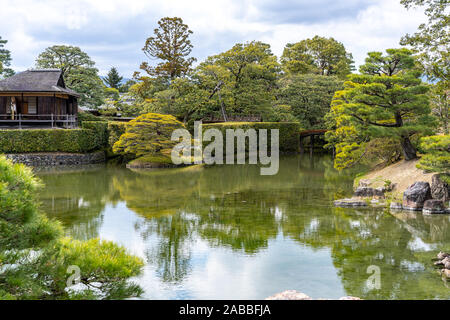 Katsura Imperial Villa and gardens, Kyoto, Japan Stock Photo
