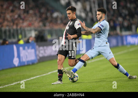 Turin, Italy. 26th Nov, 2019. 10 paulo dybala (juventus) during Tournament round - Juventus FC vs Atletico Madrid, Soccer Champions League Men Championship in Turin, Italy, November 26 2019 Credit: Independent Photo Agency/Alamy Live News Stock Photo