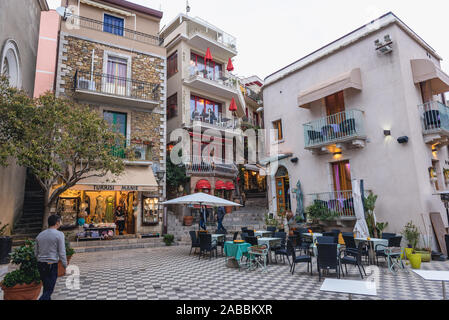 Famous bar Turrisi Castelmola, Sicily Stock Photo - Alamy