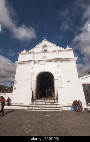 Guatemala, Chichicastenango, Capilla del Calvario, Chapel of the Calvary church, exterior Stock Photo