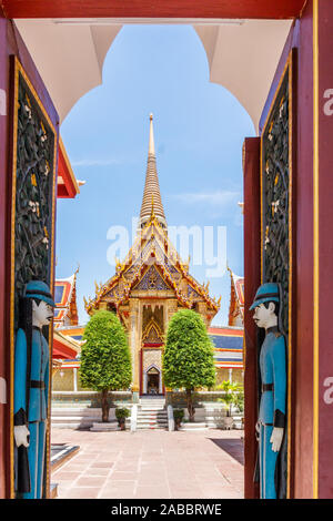 Wat Ratchabophit Sathitmahasimaram Ratchaworawihan, Bangkok, Thailand Stock Photo