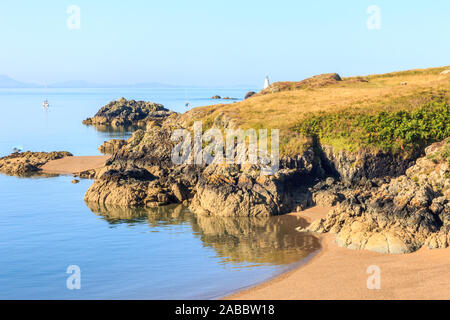Scenic view of Llanddwyn island in Anglesey, Wales Stock Photo