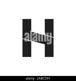 letter sh abstract geometric logo Stock Vector