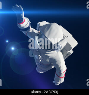 3d rendered illustration of an astronaut in space Stock Photo