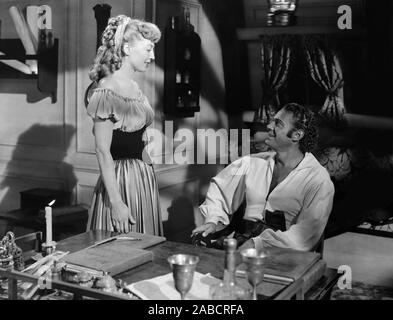 HURRICANE ISLAND, from left: Marie Windsor, Jon Hall, 1951, hilnd katos ...