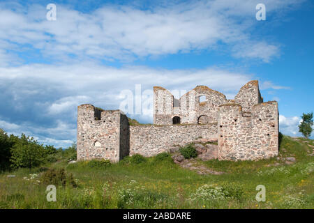 Brahehus ist die Ruine eines Herrenhauses in der schwedischen Gemeinde Jönköping. Stock Photo
