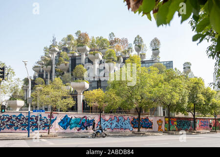 A view of 1000 trees, a commercial and entertainment complex owned by Tian An China Investments Company Limited, along the Suzhou River in Putuo distr Stock Photo