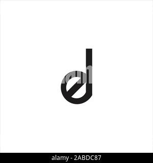 Initial letter el or le logo vector design template Stock Vector