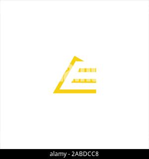 Initial letter el or le logo vector design template Stock Vector
