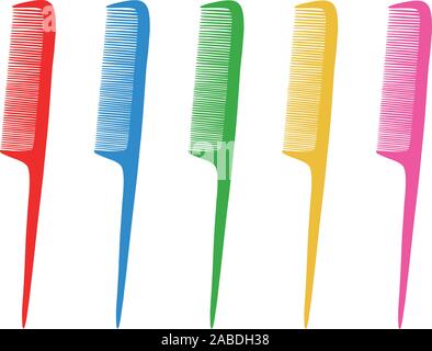 Colorful combs clip art. vector Illustrations. Clip art. Stock Photo