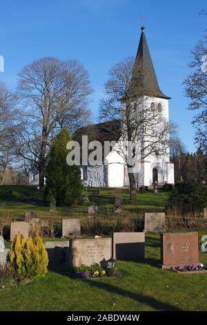 Kirche in Uphärad, Schweden, Västergotland Stock Photo