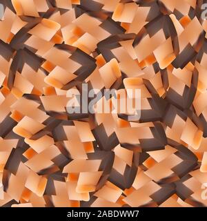 Orange diamond shape. Seamless pattern background. Vector illustration. Stock Vector