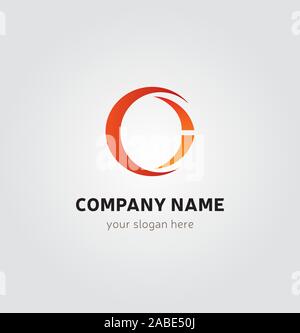 Single Logo - C letter Icon for Consulting Communications Company Business Stock Vector