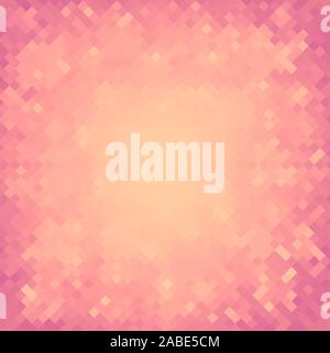 Pink Pixel Background. Pixelated Square Pattern. Pixelated Texture. Abstract Mosaic Modern Design Stock Vector