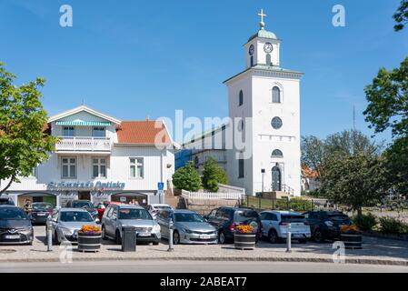 11 July 2019, Sweden, Strömstad: View of the church of Strömstad Photo: Stephan Schulz/dpa-Zentralbild/ZB Stock Photo