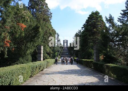 Avala mountain and unknown monument Stock Photo