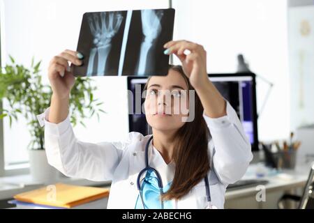 Confident surgeon at hospital Stock Photo