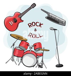 Drum outline cartoon icon symbol design isolated on white background ...