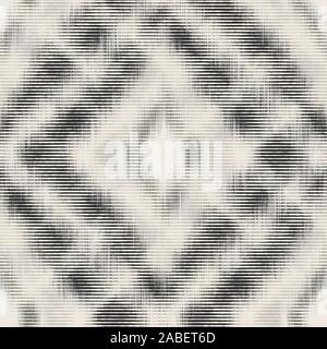 Grungy diamond seamless pattern in black and white Stock Vector