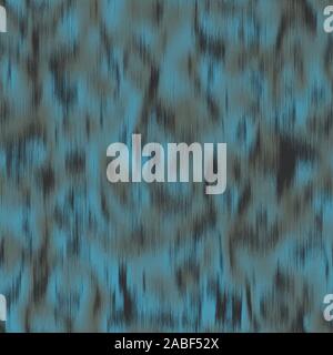 Fuzzy animal skin seamless pattern swatch in blue Stock Vector